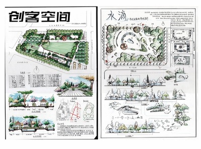 景觀快題設計中的卓越手繪藝術 靈感與表現力的完美融合